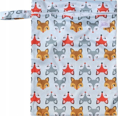 Çantë Simed Mila Little Foxes, për pelena të përdorura, me zinxhir, shumëngjyrëshe