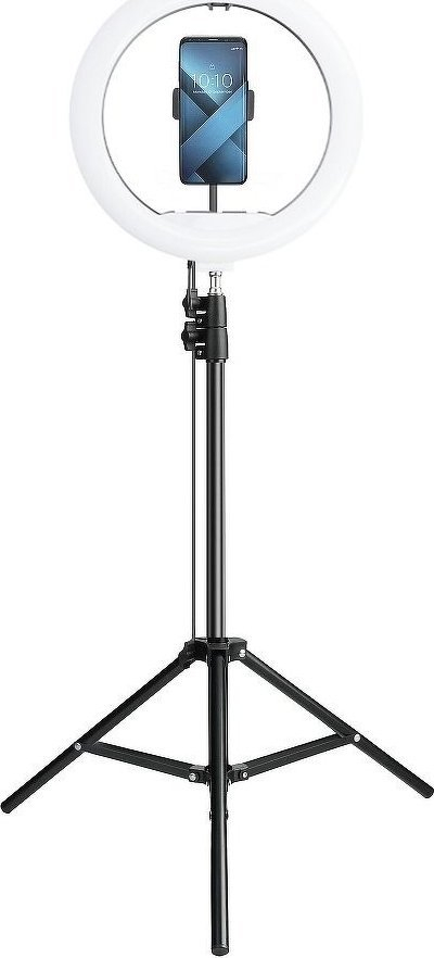 Llampë unazore LED Techonic 13", stativ 185 cm, dritë e bardhë
