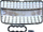 Grillë përpara MTuning për Audi Q7 4L, 2006-2015, plastike ABS, krom