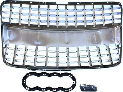 Grillë përpara MTuning për Audi Q7 4L, 2006-2015, plastike ABS, krom
