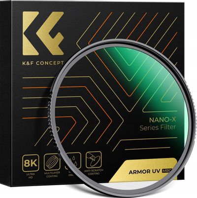 Filtër UV K&amp;F Concept Nano X Armor MRC 55mm, xham optik, kornizë alumini, i zi
