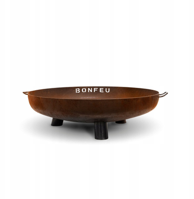 Ватра за двор Bonfeu Bonbowl Plus FH3.600, Ø60 cm, челик Corten 3 mm, рѓава боја