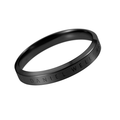 Unazë Daniel Wellington Classic Ring DW00400, çelik inox, e zezë