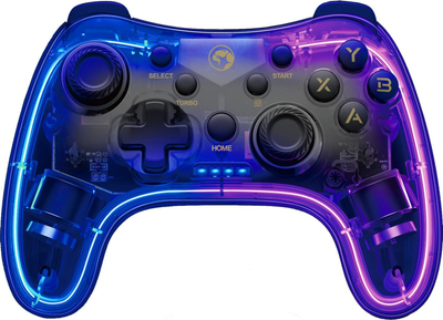 Gamepad Marvo GHOST 40, wireless, 17 butona, transparent