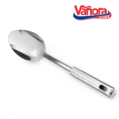 Lugë servirëse Vanora, çelik inox, 31 cm, argjendi