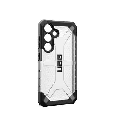 Mbulesë telefoni UAG Plasma për Samsung Galaxy S24, që s’e ka problem rënien, transparente Ice, e zezë