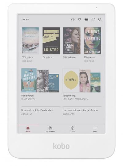 Lexues elektronik Kobo Clara Colour, 6", 16GB, Wi-Fi, i bardhë