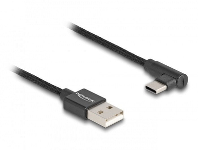 Kabllo USB Delock, USB 2.0 Type A në Type C, 0.5m, e zezë