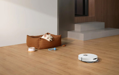 Robot fshesë DREAME X40 Ultra Complete, stacion vetëzbrazës, pastrim dhe larje, i bardhë