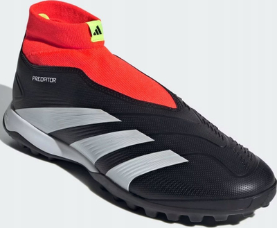 Këpucë futbolli Adidas Predator League LL Jr TF IG7715, për fëmijë, për fushë artificiale, të zeza të kuqe të bardha
