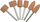 Set gurë bluarës Dedra 08T606, 6 copë, bosht 3.2mm