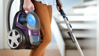 Fshesë me korrent Philips PowerPro Compact FC9333/09, 900W, pa qese, blu