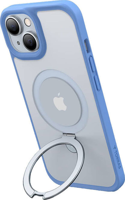 Kapak telefoni Torras UPRO Ostand Matte për iPhone 15, me magnet, blu e errët