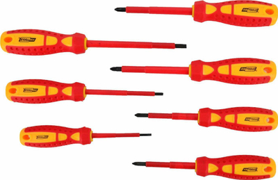 Set kaçavidash të izoluara AWTools VDE S2, 7 copë, deri 1000V