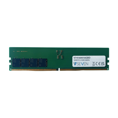 Memorie RAM V7 V74160016GBD, DDR5, 16GB 5200MHz, jeshile