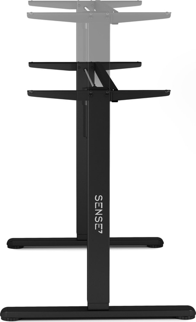 Kornizë tavoline elektrike Sense7 NOJO, rregullim lartësie 72‑118 cm, me memorie, e zezë