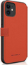 Këllëf libër Ferrari On Track Perforated për iPhone 12 mini, lëkurë ekologjike, me xhep për karta, i kuq