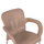 Karrige PP KareK cappuccino me këmbë alumini 59×58×81 cm (HM5592.02)