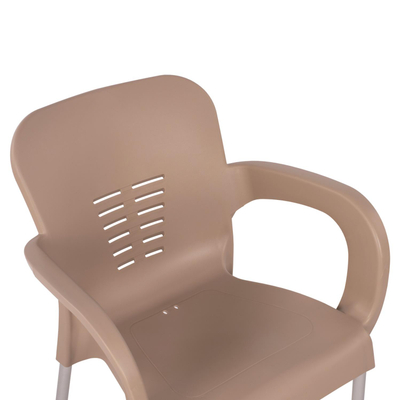 Karrige PP KareK cappuccino me këmbë alumini 59×58×81 cm (HM5592.02)