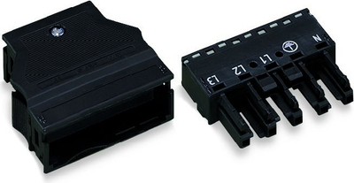 Konektor femëror WAGO 733-110 MCS-MICRO, 10 pin, hapje 2.5 mm, i zi