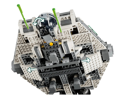 Set ndërtimi LEGO Star Wars 75357 Ghost dhe Phantom II, 1394 pjesë, për fëmijë 10+