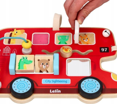 Lodër edukative Lelin Motor Skills Board, për foshnje 1+, shumëngjyrëshe