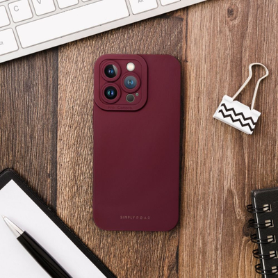 Klloçkë Roar Luna për Samsung Galaxy A14 5G, TPU, mban karikimin wireless, e kuqe