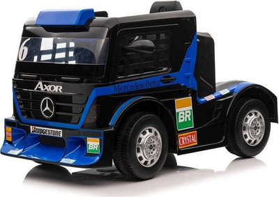 Makina elektrike për fëmijë Mercedes XMX622, bateri rikarikueshme, ekran LCD, blu e errët