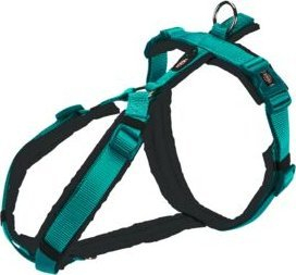 Kapëse trekking për qen Trixie Premium, S 36–44 cm, brez 15 mm, karamel kafe