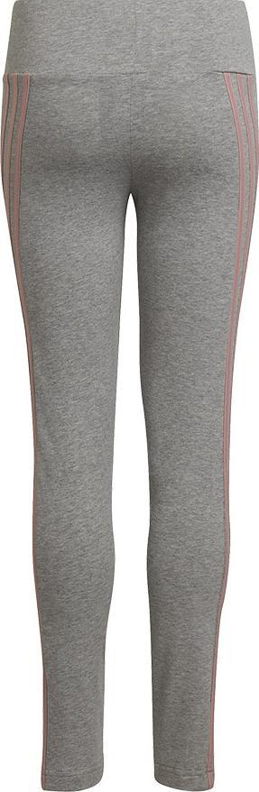 Leggings për goca adidas 3S Tight Jr HD4368, pambuk poliester, gri