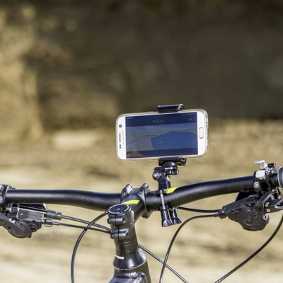 Mbajtëse smartphone Mantona SM-850 Twist Mount, universale, gamë kapjeje 55-85 mm, e zezë