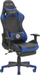 Karrige gaming Victory Swivel, lëkurë sintetike, me mbështetëse këmbësh, zi me blu