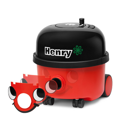 Fshesë me korrent Numatic Henry HVR200, motor industrial, rezervuar me qese, e kuqe