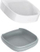 Sapunore Joseph Joseph Slim Standing Soap Dish, plastike, kundra rrëshqitjes, e bardhë me gri