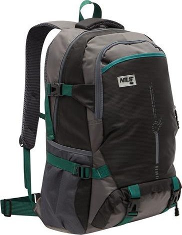 Çantë shpine Nils Tactical Trekking Mountain, 45L, për hiking, gri e zezë