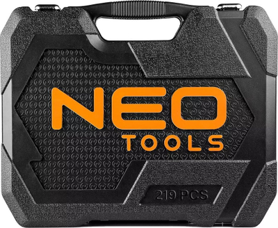 Set veglash Neo 10-076, 219 pjesë, kuti plastike, argjendtë