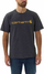 Bluzë Carhartt Dearborn Relaxed Logo, pambuk, për meshkuj, gri e errët XS