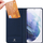 Mbulesë me kapak Dux Ducis Skin Pro për Samsung Galaxy S22 Plus, lëkurë ekologjike, me këmbëz, blu