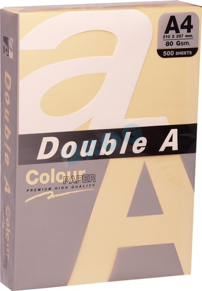 Letër me ngjyrë Double A Colour Paper, A4, 80g, 500 fletë, butter