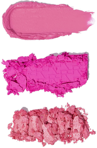 Палета руменила Revolution Blush Icon Palette Hot Pink Flag, висока пигментација, мат и сјајни нијанси