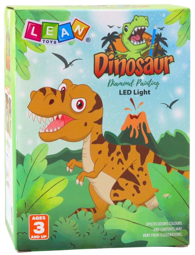 Set kreativ DIY Dinosaurs in a Jar, llambë nate LED, telekomandë, shumëngjyrëshe