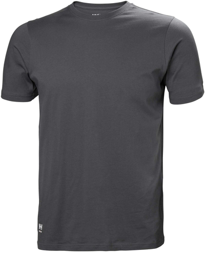 Bluzë Helly Hansen, pambuk 100%, mëngë të shkurtra, gri e errët, XL