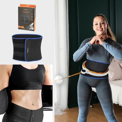 Set fitnesi HMS HHM21, hula hup me peshë magnetike, rrip formues beli