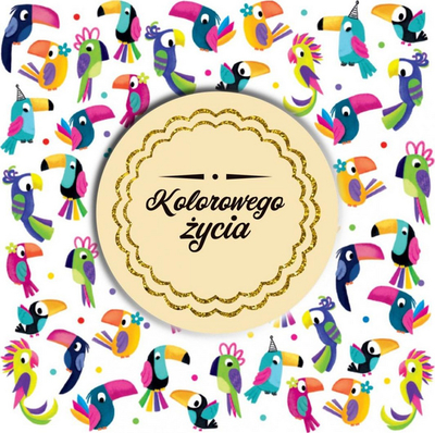 Kartolinë Henry 3D Card Toucans, 15x15cm, me shkëlqim, shumëngjyrëshe