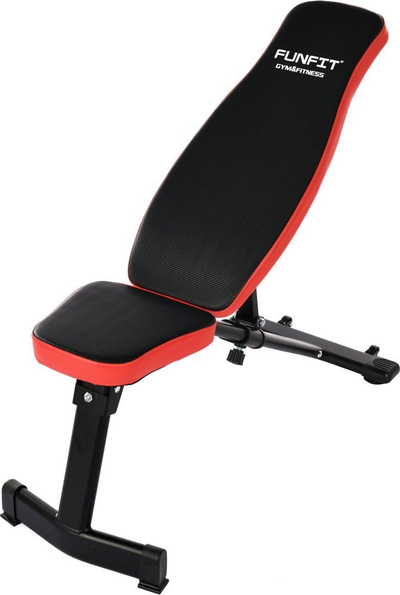 Клупа за вежбање Funfit Adjustable Training Bench, повеќепозиционa, преклоплива, црна