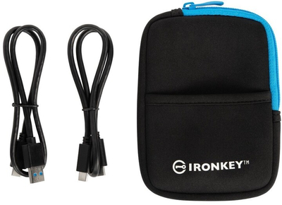 Disk i jashtëm Kingston IronKey Vault Privacy 80 - 960GB, i kaltër