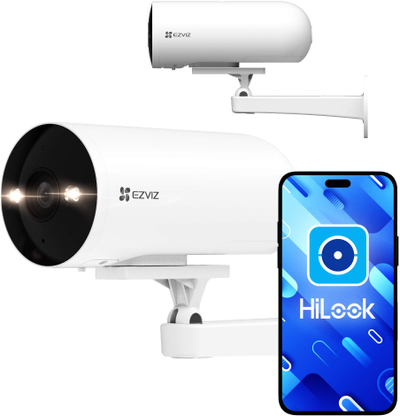 Kамера за безбедност EZVIZ H5 PoE, 2K 3MP, IP, бела