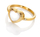 Unazë për femra Hot Diamonds Jac Jossa Soul DR284, e artë/bardhë