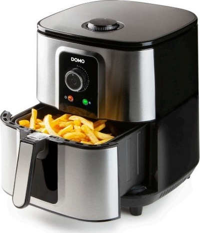 Фритеза со воздух Domo DO536FR Delifryer, 5.5L, механичка контрола, инокс