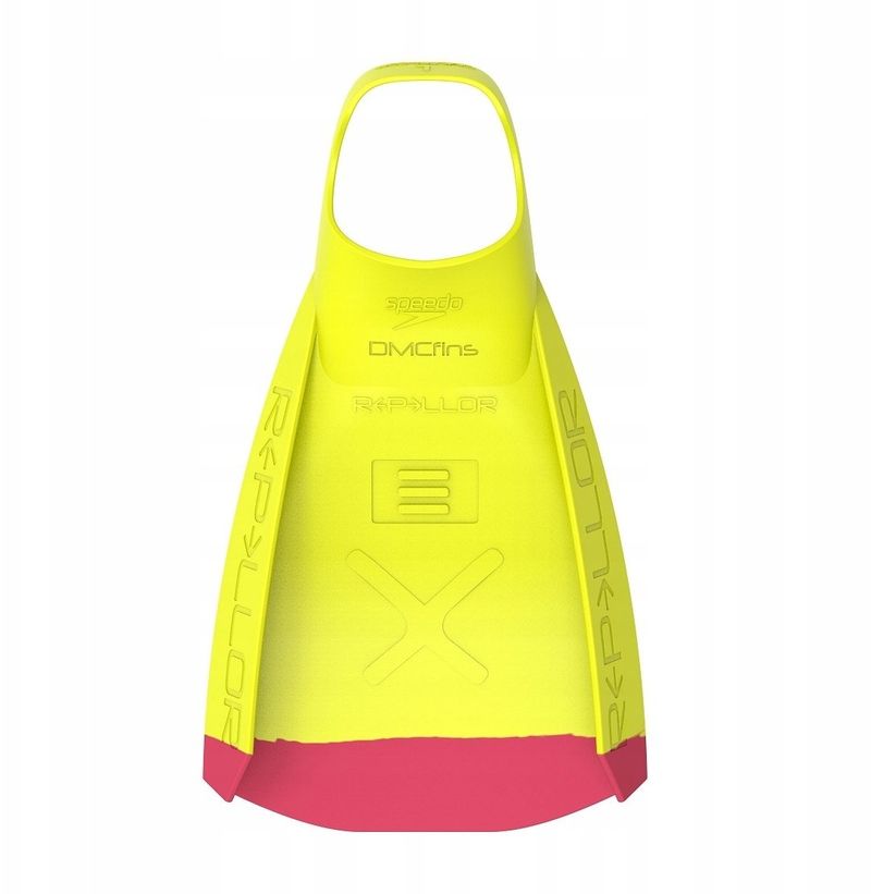 Rrema noti Speedo DMC Repellor X Fin, SILFORM, për stërvitje, e verdhë e kuqe